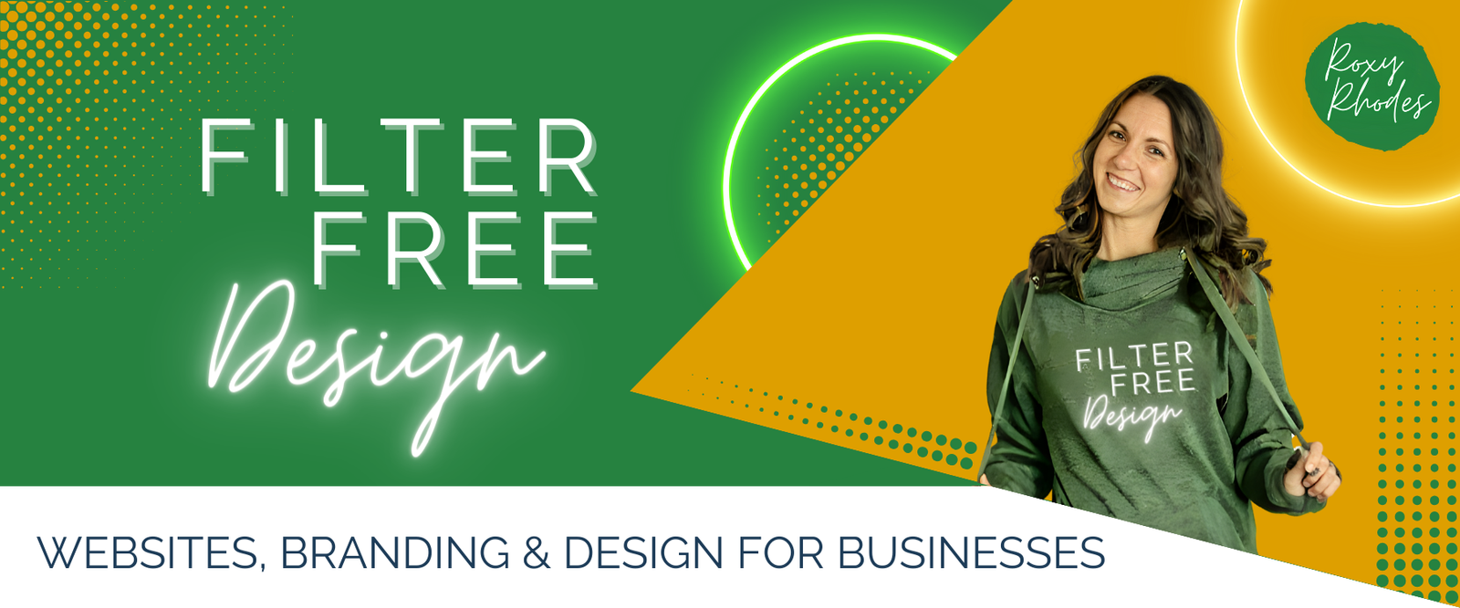 Filter Free Design Header. Websites, branding and design for businesses