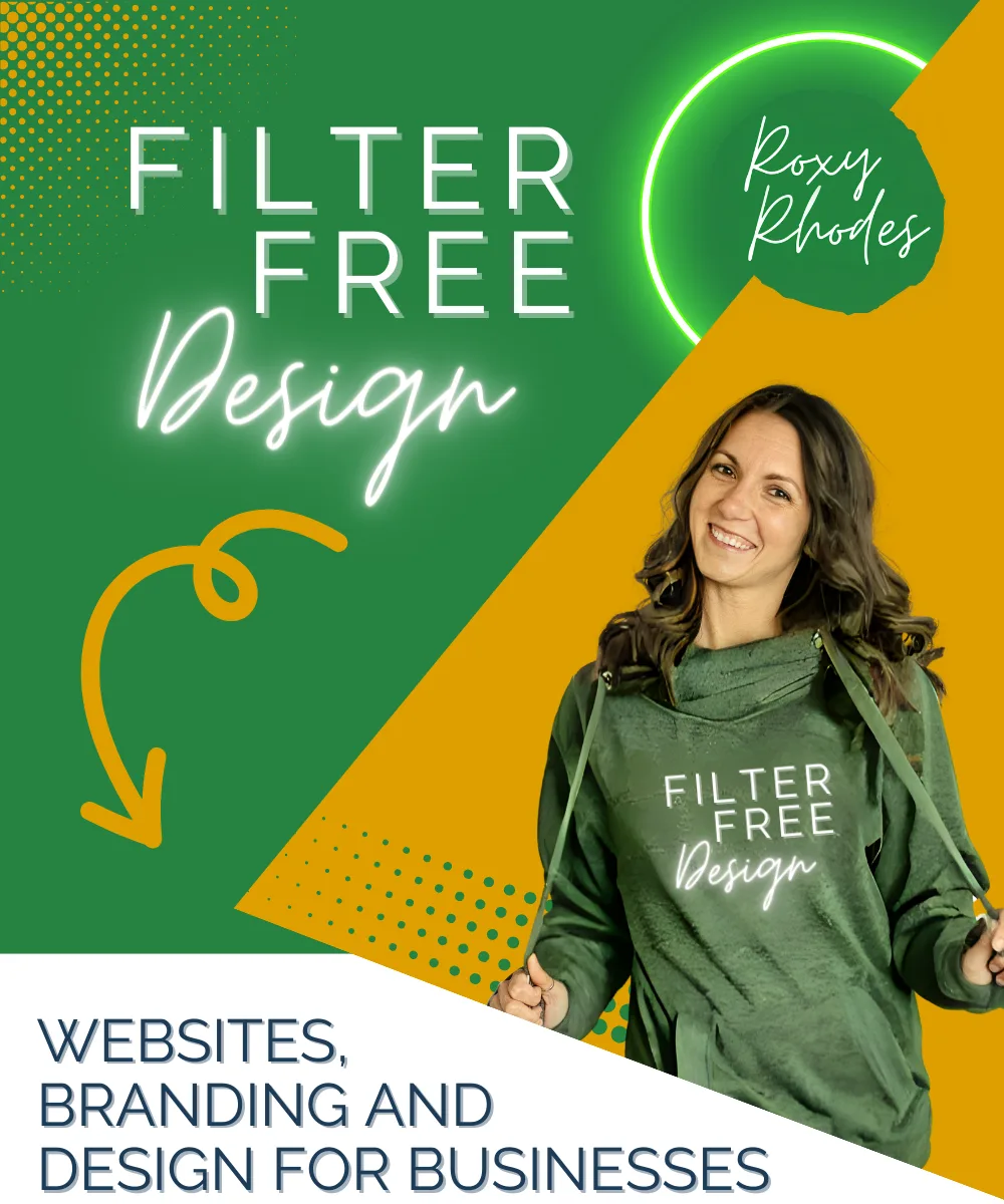 Filter Free Design Header. Websites, branding and design for businesses